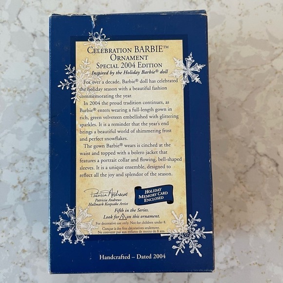 VTG 2004 collector’s Series Celebration Barbie Keepsake Ornament. - Picture 4 of 4